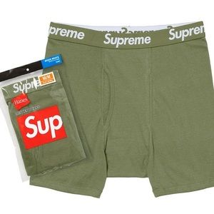 New✨Supreme Olive Green Boxer Briefs